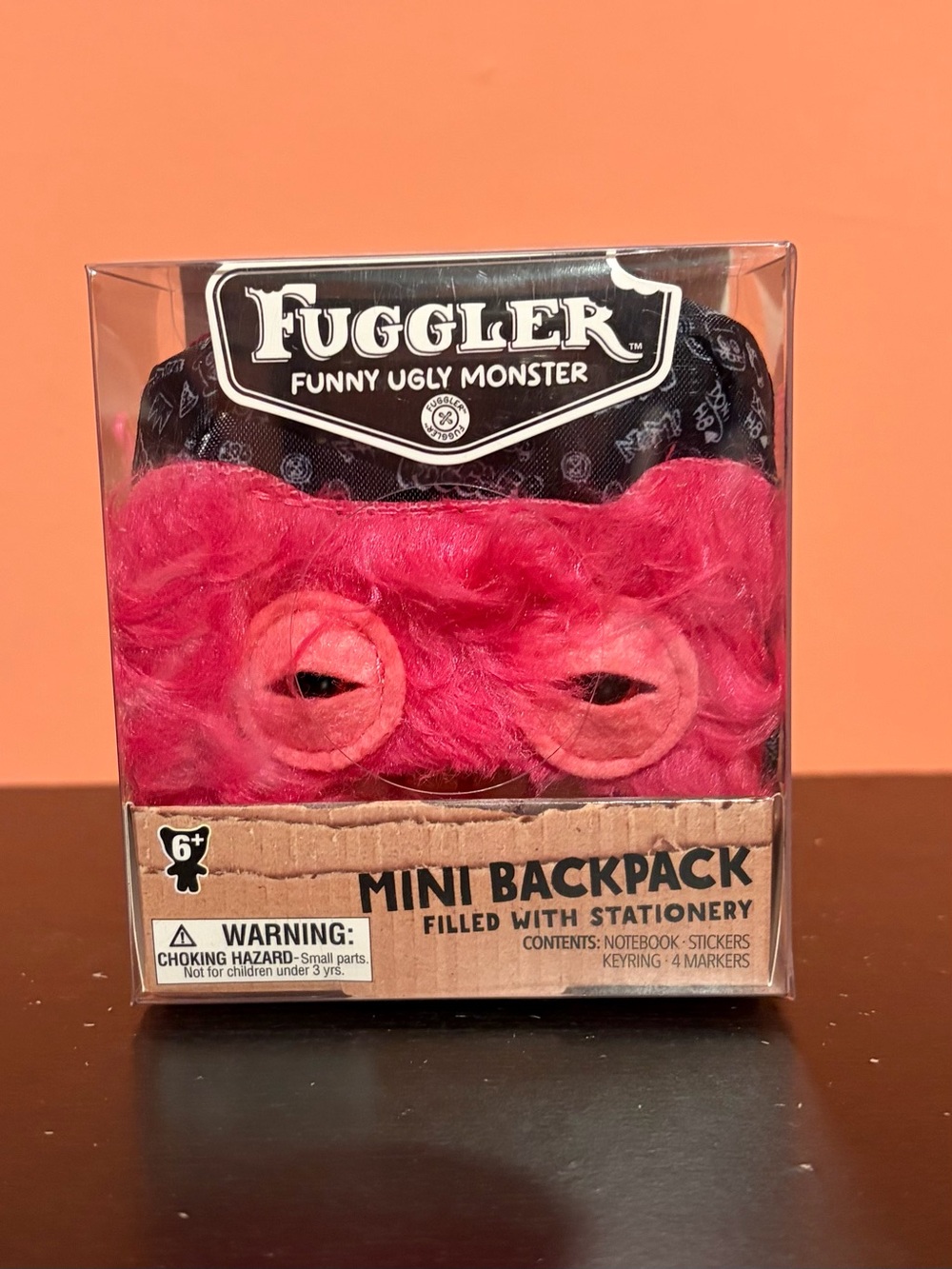 Brand New Zuru Fuggler Pink Monster Mini Filled Backpack & Keychain